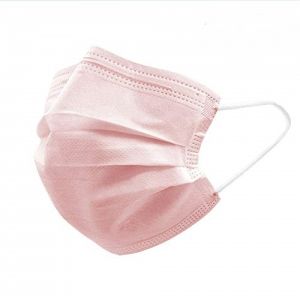 Mascherina chirurgica monouso filtrante Rosa contenente Conf.50 pz 5 conf. Da 10 pezzi