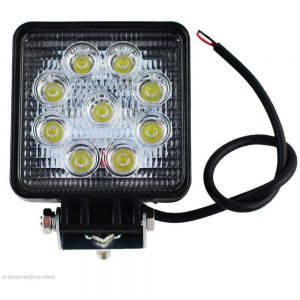 Faro 27w quadrato faretto led da lavoro 9 led di profondità ideale per auto o barca
