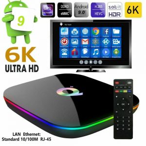  Smart Tv Box Q Plus Android 64Gb  + Telecomando Ram 32GB Qplus Televisione