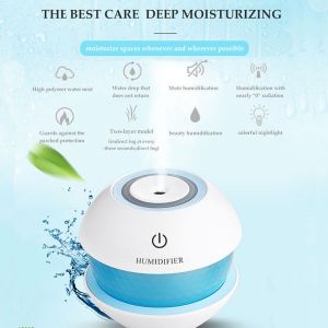Diffusore di profumo e aromi umidificatore ad ultrasuoni ambienti 4 led 160 ml 