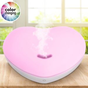 Diffusore aroma per ambiente 200ml a forma di cuore con luci led