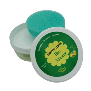 Detergente universale in pasta  Bio Master + Spugna, profumazione al limone. Sgrassa - Pulisce- Lucida 100% biodegradabile, barattolo da  300g