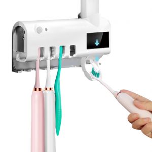 Portaspazzolino Sterilizzatore A Raggi Uv Dosatori Intelligent Toothbrush 