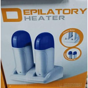  Nuovo epilatore rotante elettrico,doppio riscaldatore per ceretta depilatoria