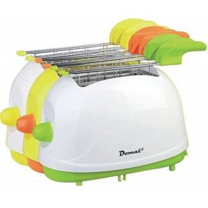 Tostapane Domat Con Timer, Pinze In Acciaio, Vassoio Raccogli Briciole 500w DMT-888