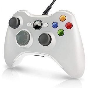 XBOX 360 Wired controller  PC USB Wired Gamepad  per Xbox 360 e Windows PC ,colore  bianco