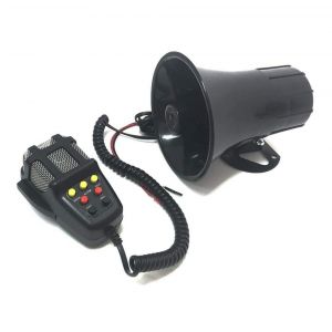 Sirena megafono centralina 7 canali funzioni 100 w 12 volt waterproof con microfono integrato