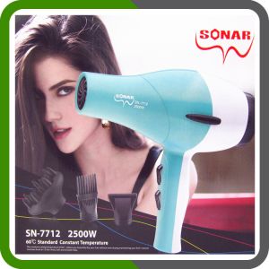  Phon Asciugacapelli 2500w Professionale Silenzioso Ergonomico Con 3 Becchi Differenti Sn-7712