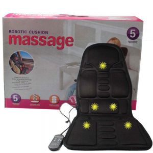 Schienale massaggiante shiatsu 5 massaggi:  per Schiena, cervicale, glutei, spalle, fianchi. Schienale riscaldante per auto o casa.