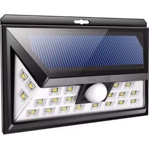 4 pcs - Faretto solare 30W 28 led Luce fredda