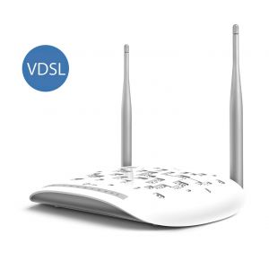 TP-Link TD-W9970 Modem Router 300Mbps Wireless ADSL/VDSL2, 4 Porte 100 Mbps, 1 USB 2.0, Pulsante Wi-Fi On/Off, 2 Antenne Fisse