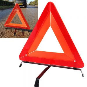 Triangolo di emergenza catarifrangente omologato base sicurezza stradale auto