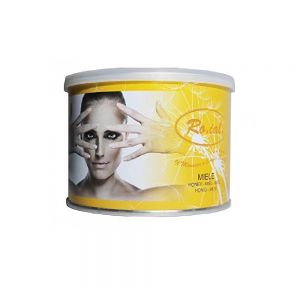 Roial cera depilatoria miele barattolo  400 ml scadacera ceretta 