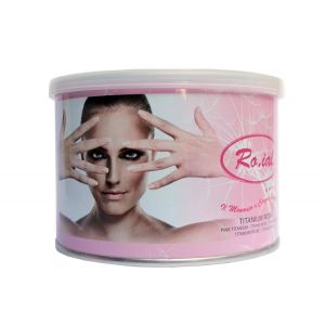 Roial cera depilatoria titanium rosa barattolo 400 ml scaldacera ceretta 