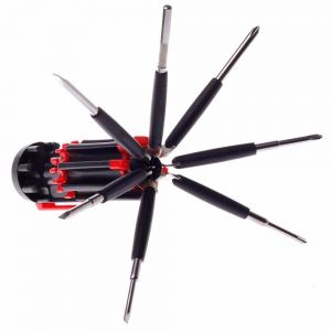 Kit 8 in 1 giravite cacciavite con luce LED torcia multiuso 