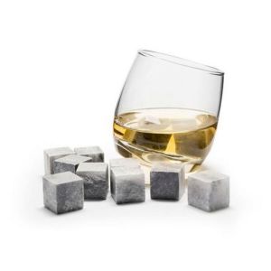 Whisky Stones Ice 9 Pietre Cubetti Ghiaccio Raffredda Bibite Vino Casa Bar Pub