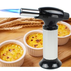 Torcia Cucina Accenditore a Torcia per Cucinare, Professionale Cannello Caramellatore Multifunzione a Butano da Cucina