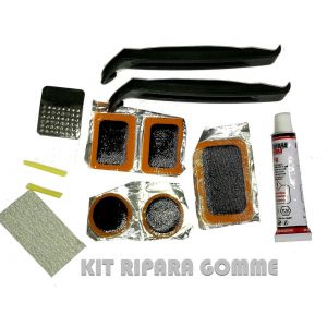 Kit Riparazione Camere D'aria Per Biciclette 12 Pezzi Ripara Gomme Pneumatici