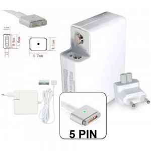 Alimentatore 60w Compatibile Per Notebook Magsafe 2 Macbook Pro Retina 13" 5 Pin