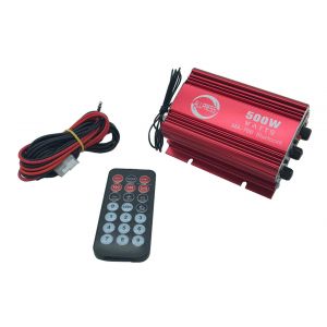 Amplificatore audio 500W 12V bluetooth USB 2CH stereo auto telecomando MA-700BT