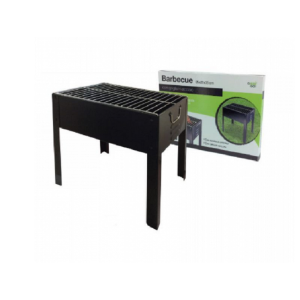 Barbecue rettangolare a carbone con griglia in acciaio inox 35x25x35cm