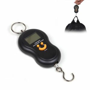 Bilancia bilancino portatile elettronica con gancio pesca caccia valigie 40 kg