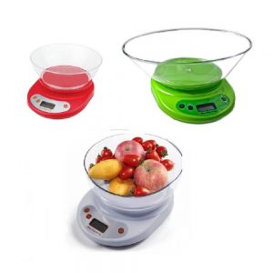 Bilancia da cucina digitale elettronica di precisione pesa da 1 gr a 5 kg tara