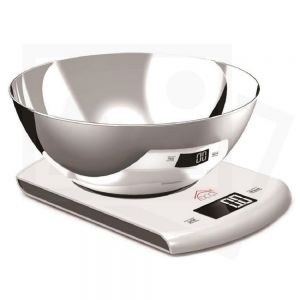 DCG Bilancia da cucina digitale, con contenitore di misurazione Portata max.=5 kg Acciaio Inox PWC8045