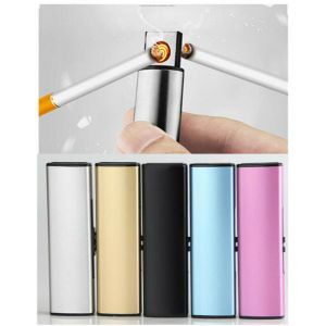 Accendino usb ricaricabile elettronico elettrico senza fiamma antivento c258