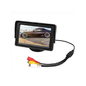 Monitor 4,3 Pollici A Colori 2 Ingressi Video Lcd Tft Per Retrocamera Auto Camper