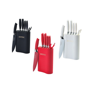 Royalty Line Set Coltelli E Pelapatate in ceramica Ceppo 7 Pezzi 