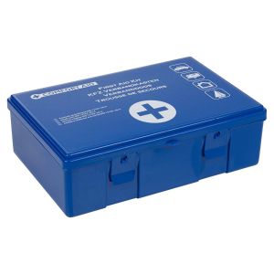 Kit 41 pezzi primo soccorso scatola box plastica viaggio comfort aid emergenza