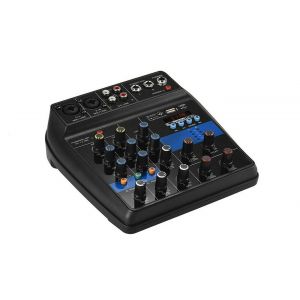 Consolle mixer audio professionale 4 canali usb karaoke mic/line mp3 F2-MB