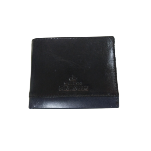 Egon Furstenberg PF 518-9 Portafoglio uomo in pelle portamonete carte credito Nero