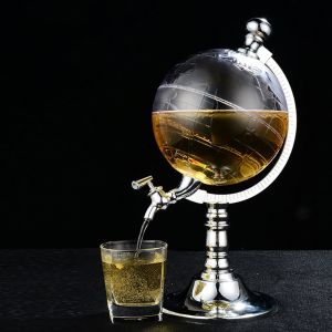 Distributore dispenser automatico di bevande a forma di globo birra drink bevande
