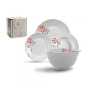Servizio di piatti 19 pezzi OPAL mod DORIA set per 6 persone + 1 insalatiera