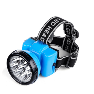 DP Led-748 torcia frontale lampada ricaricabile da testa direzionale 9 led 
