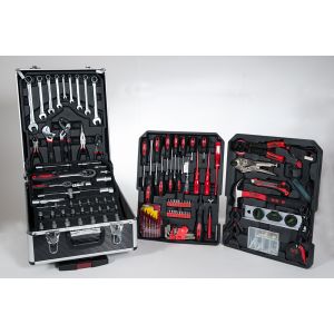 Set Attrezzi 183pz Trolley Valigia Alluminio Portattrezzi Portautensili Cassetta Schuster Germany Design