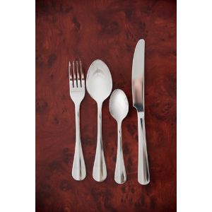 Set Posate 24 Pz. Modello Goccia in Acciaio Inox Bavaria Posateria Art. 2042