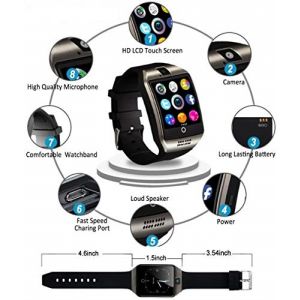  Bluetooth Smartwatch con Camera,Touchscreen,Smart Orologio Impermeabile,Intelligente