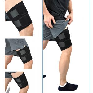 Fascia Supporto Compressione Coscia A Strappo In Neoprene 33086