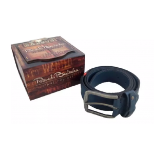 Renato Balestra Saloon Western Collection Cintura in cuoio con box Grigio