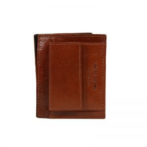 Egon Furstenberg PF 518-26 Portafoglio uomo in pelle portamonete carte credito Tabacco