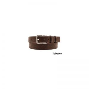 Egon Furstenberg PF 847-35 Cintura in pelle uomo Salvadanaio in Alluminio Tabacco