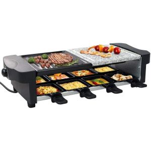Raclette Grill Multifunzione 3 in 1 Elettrica 1200W Pietra Naturale