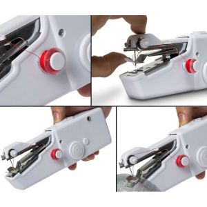 Mini Macchina Da Cucire Macchina Per Cucire a Mano Portatile Strumento Di Cucitura Rapida Per Tessuti Di Abbigliamento 