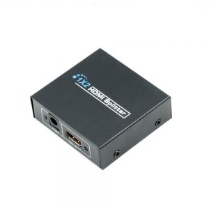 1x2 HDMI Splitter 1to2 ver1.4 HDMI Audio Video Supporto 3D 1080P HD HDTV Spina UE