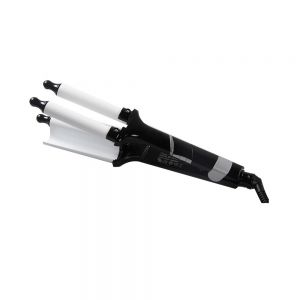 Piastra Professionale Arricciacapelli Tripla Onda Professionale a 3 Rami Effetto Riccio E Ondulati Cavo 360 Gradi