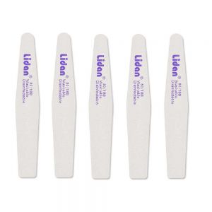 Kit 25 Pezzi Lime Lidan Lime Knife Grana 80/180 Ricostruzione Unghie Nail Manicure