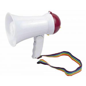 Mini Megafono HW-1R 5w Altoparlante Portatile Regolazione Volume Sirena hsb